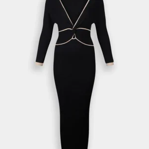 abito con scollo a V