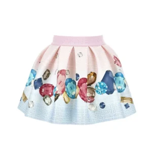 gonna con stampa gemme