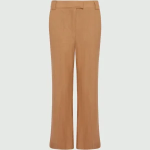 pantalone flare in lino