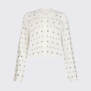 cardigan con borchie