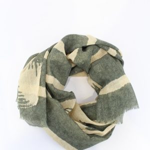 sciarpa a fantasia bicolor