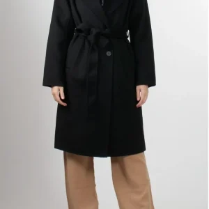 cappotto con inserti piumino