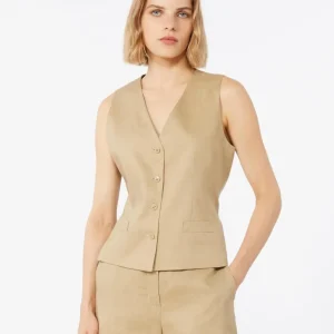 gilet con cinturino sul retro