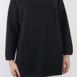 maglia a lupetto con spacchetti