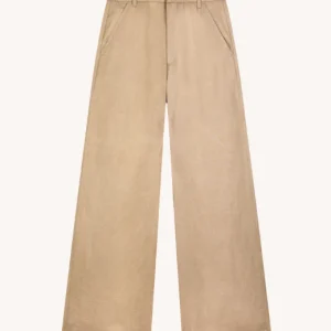 pantalone idra wide leg in lino