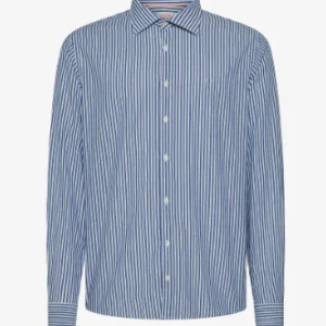 camicia a righe bicolor