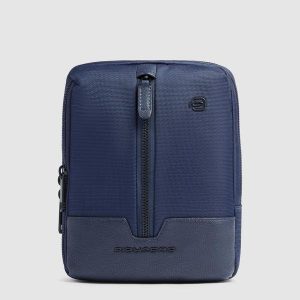 borsello in tessuto e pelle