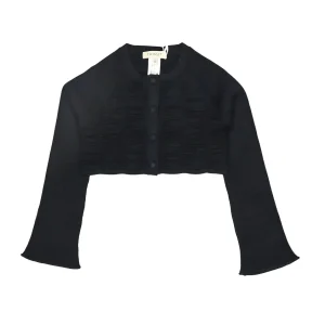 cardigan in maglia groffato