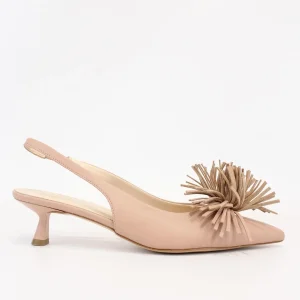 dècollete in nappa con applicazione