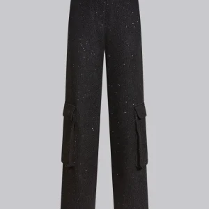Pantalone cargo con micropailettes