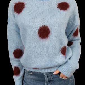 pullover in mohair a pois
