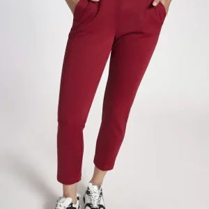 pantalone elasticizzato in jersey tecnico