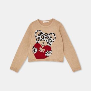 maglione con orsetto e cuore
