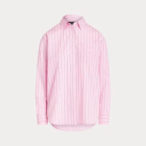 camicia in tessuto a righe