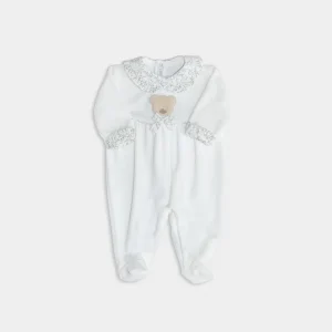 tutina bianca in ciniglia