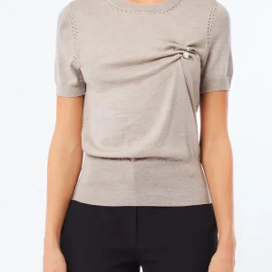 Maglia con applicazione perle