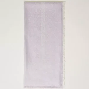 kefiah jacquard con logo oval t