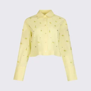 camicia con ricamo gioiello