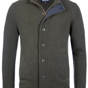 maglione con zip e patch