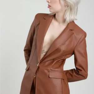 SUSY MIX - Giacca Ecopelle - CUOIO